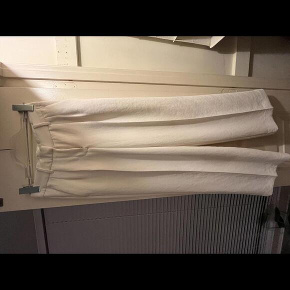 Aritzia Wilfred Size 0 Low Rise Effortless Pant White - Picture 1 of 4